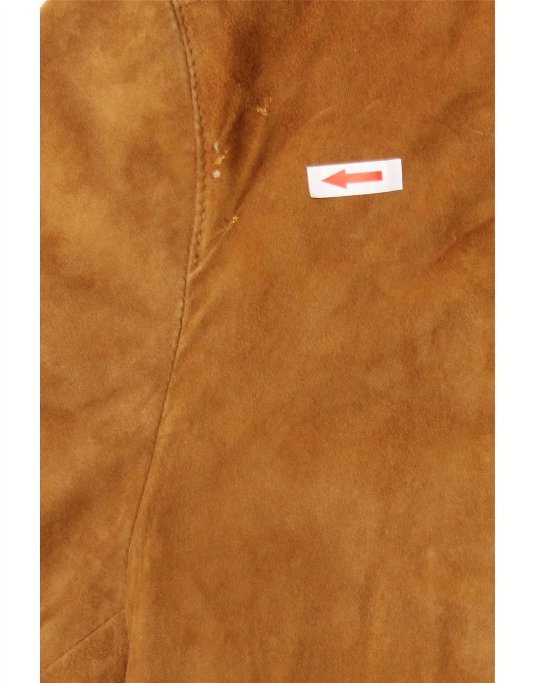 Vintage męska zamszowa kurtka bomber IT 50 średniej beżowej skóry