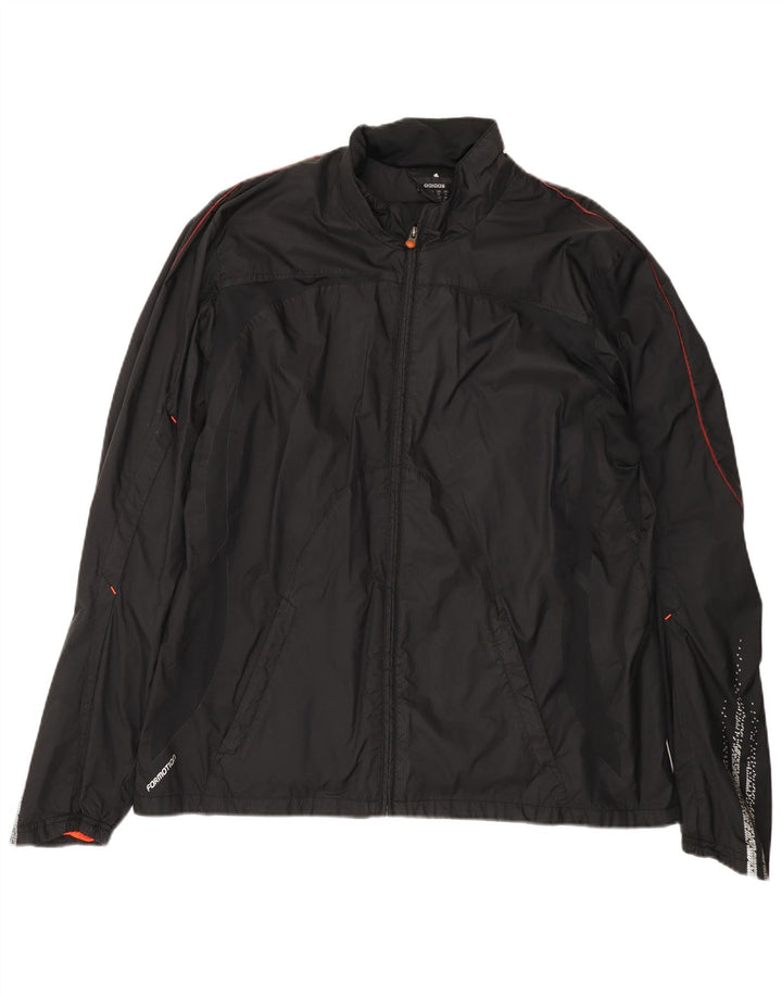 Adidas Męska kurtka przeciwdeszczowa Climacool UK 42 XL Czarny poliester