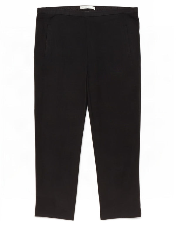 Spodnie damskie Capri Marks & Spencer UK 12 Medium W30 L21 Czarne bawełniane