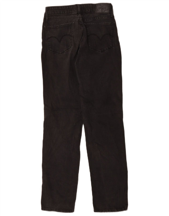 Damskie jeansy Levi's 712 Slim W26 L29 Czarna bawełna