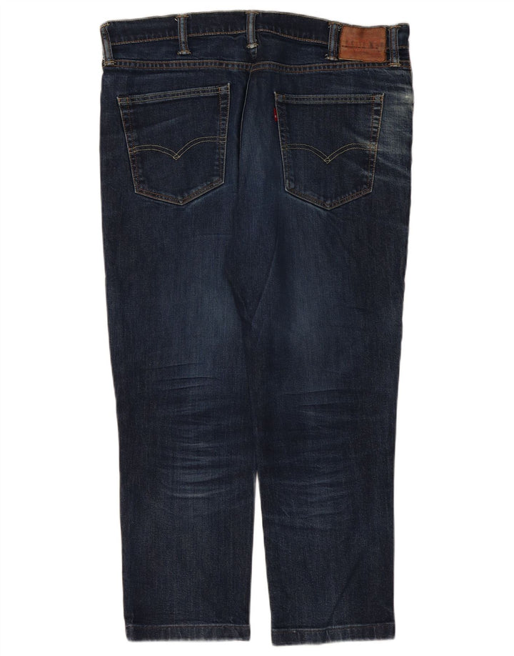 Damskie jeansy LEVI'S w trudnej sytuacji, proste W38 L27, granatowe, bawełniane