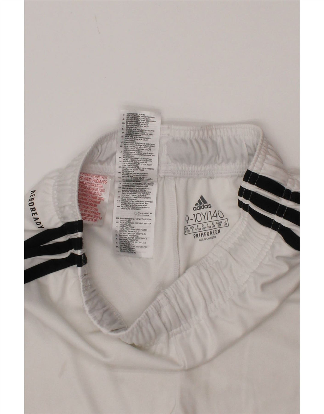Chłopięce spodenki sportowe Adidas Aeroready 9-10 lat Biały poliester