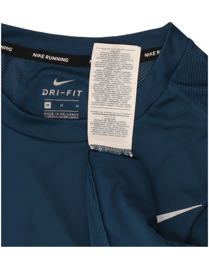 Damska koszulka Nike Dri Fit Top UK 14, średni niebieski poliester
