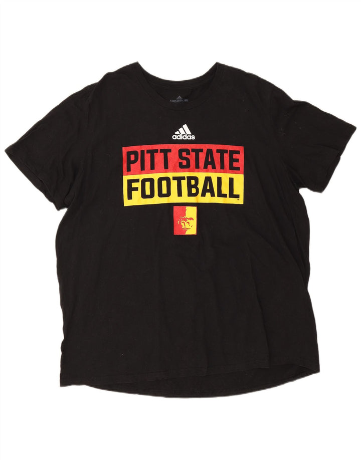 Męska koszulka graficzna Adidas Top 2XL w kolorze czarnym