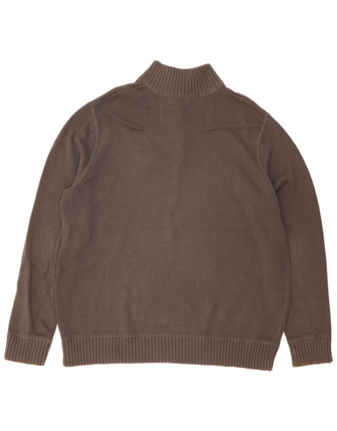 EDDIE BAUER Męski sweter zapinany na zamek XL, szary, bawełniany