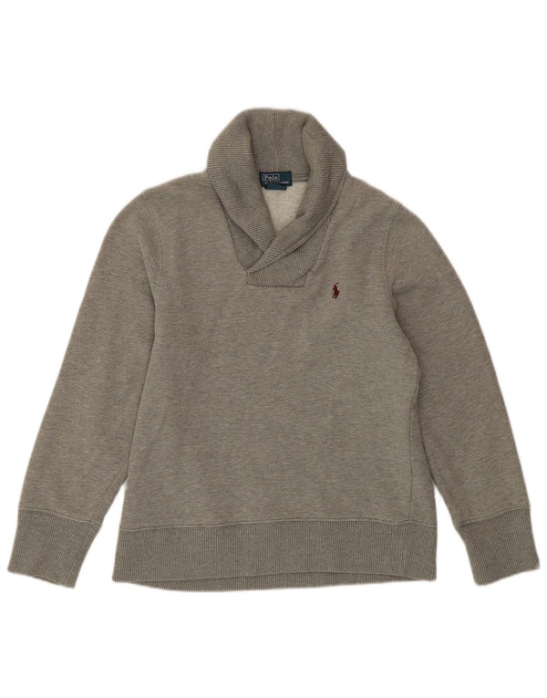 Bluza dziewczęca Polo Ralph Lauren, 10-11 lat, średnia szara bawełna