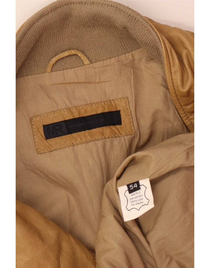 Kurtka skórzana damska Massimo Rebecchi IT 54 3XL beżowa