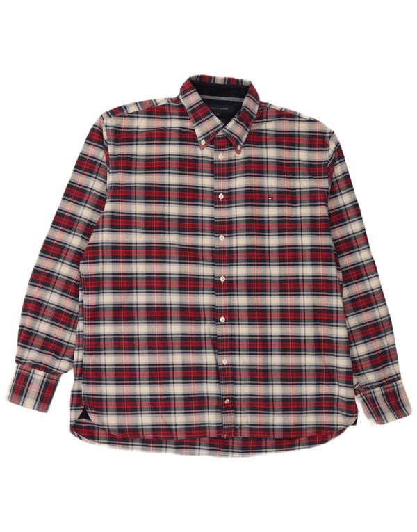 Koszula męska Tommy Hilfiger o dopasowanym kroju XL, wielokolorowa, bawełniana w kratkę