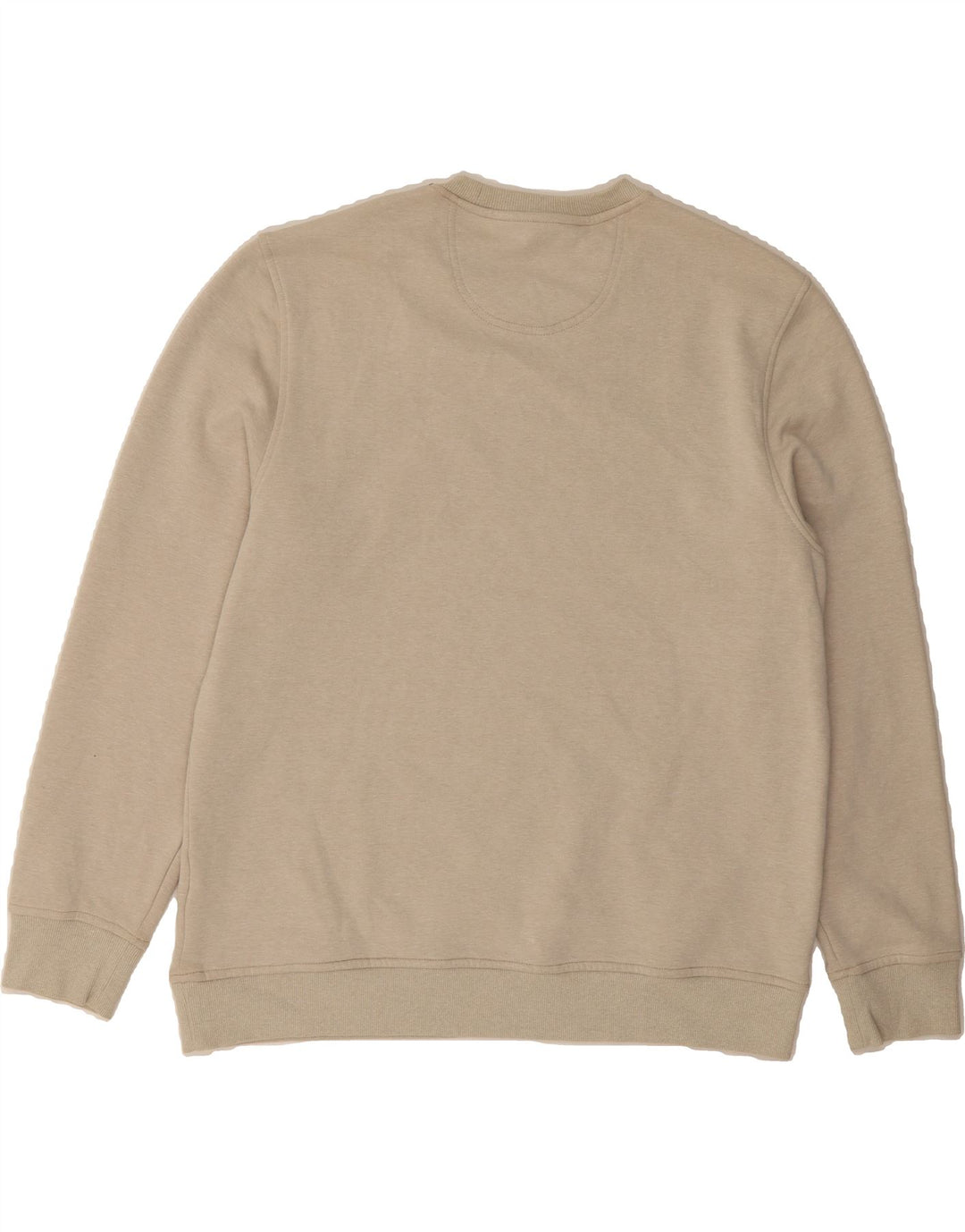 IZOD Mens Sweatshirt Jumper Large Beige Striped Polyester Vintage Izod and Second-Hand Izod from Messina Hembry 