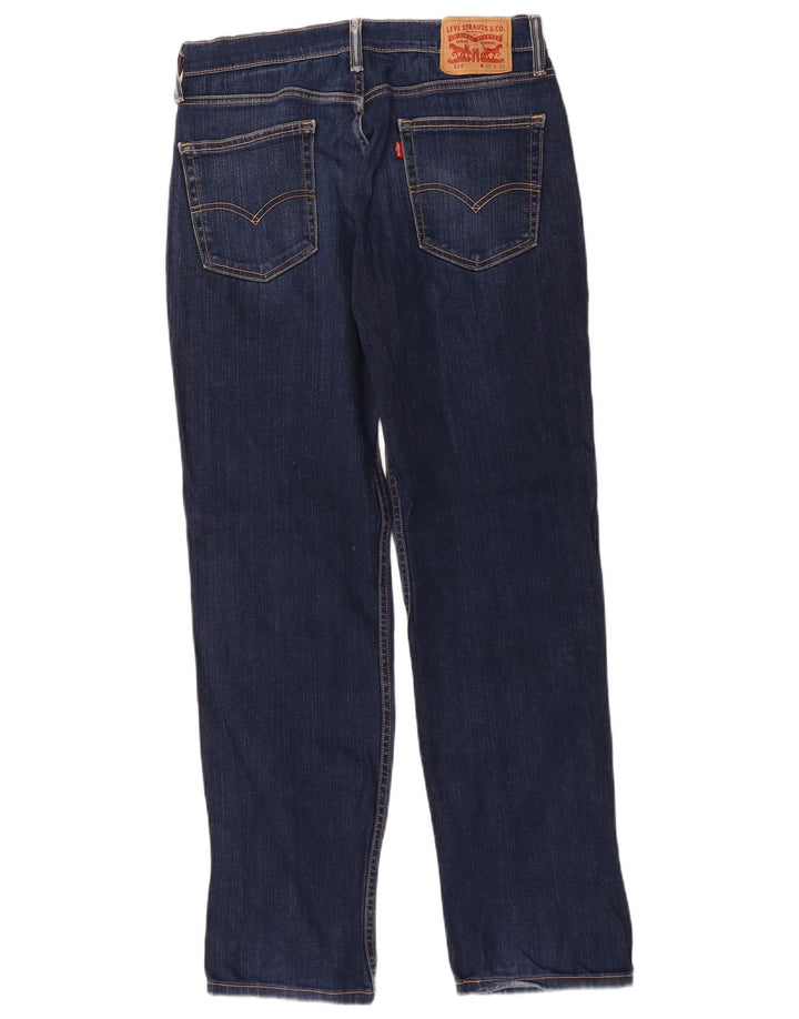 Męskie dżinsy Levi's 514 Straight W30 L32 Granatowa bawełna