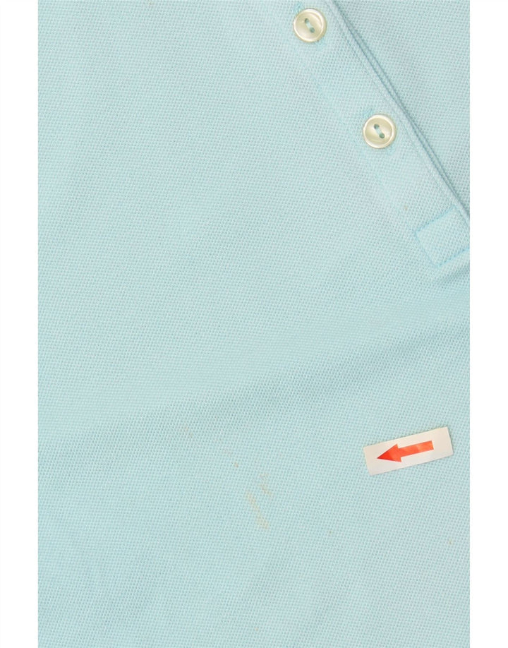 Damska koszulka polo LACOSTE, rozmiar 48 XL, niebieska, bawełniana