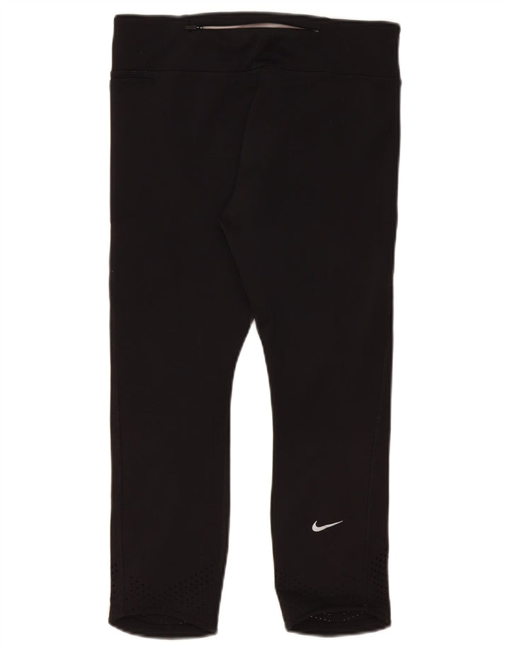 Damskie legginsy Nike Dri Fit Capri UK 12, średnie czarne