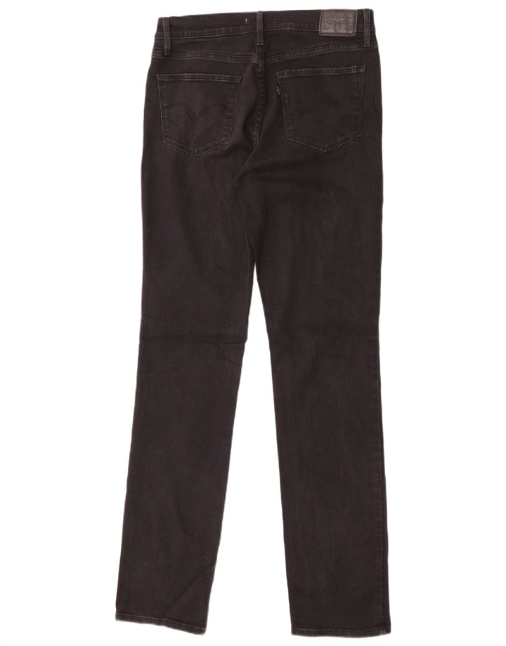 Damskie jeansy Levi's 724 z wysokim stanem W30 L34 Czarna bawełna