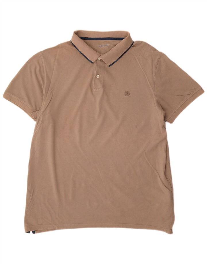 Męska koszulka polo Timberland XL, beżowa, bawełniana