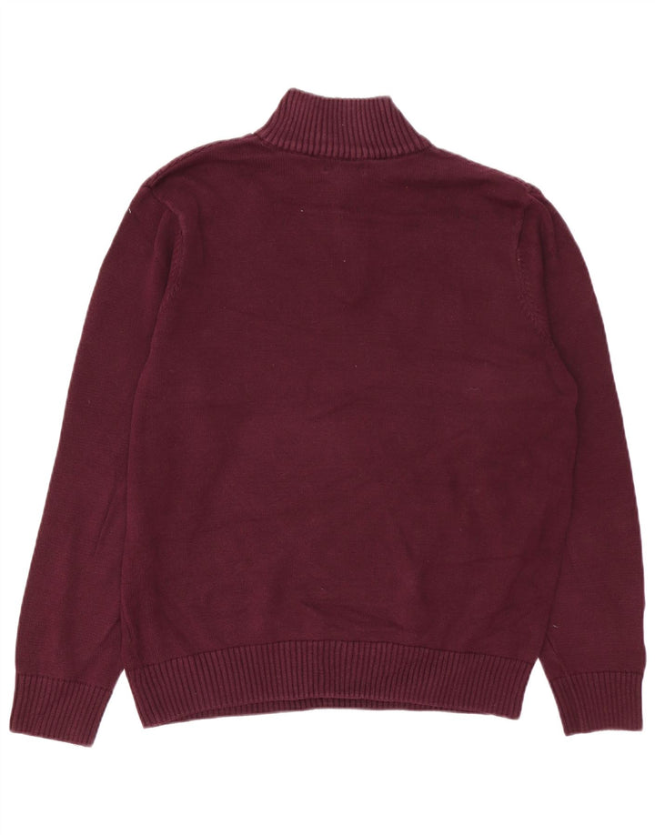 Męski sweter z zamkiem błyskawicznym DOCKERS, duży, bordowy