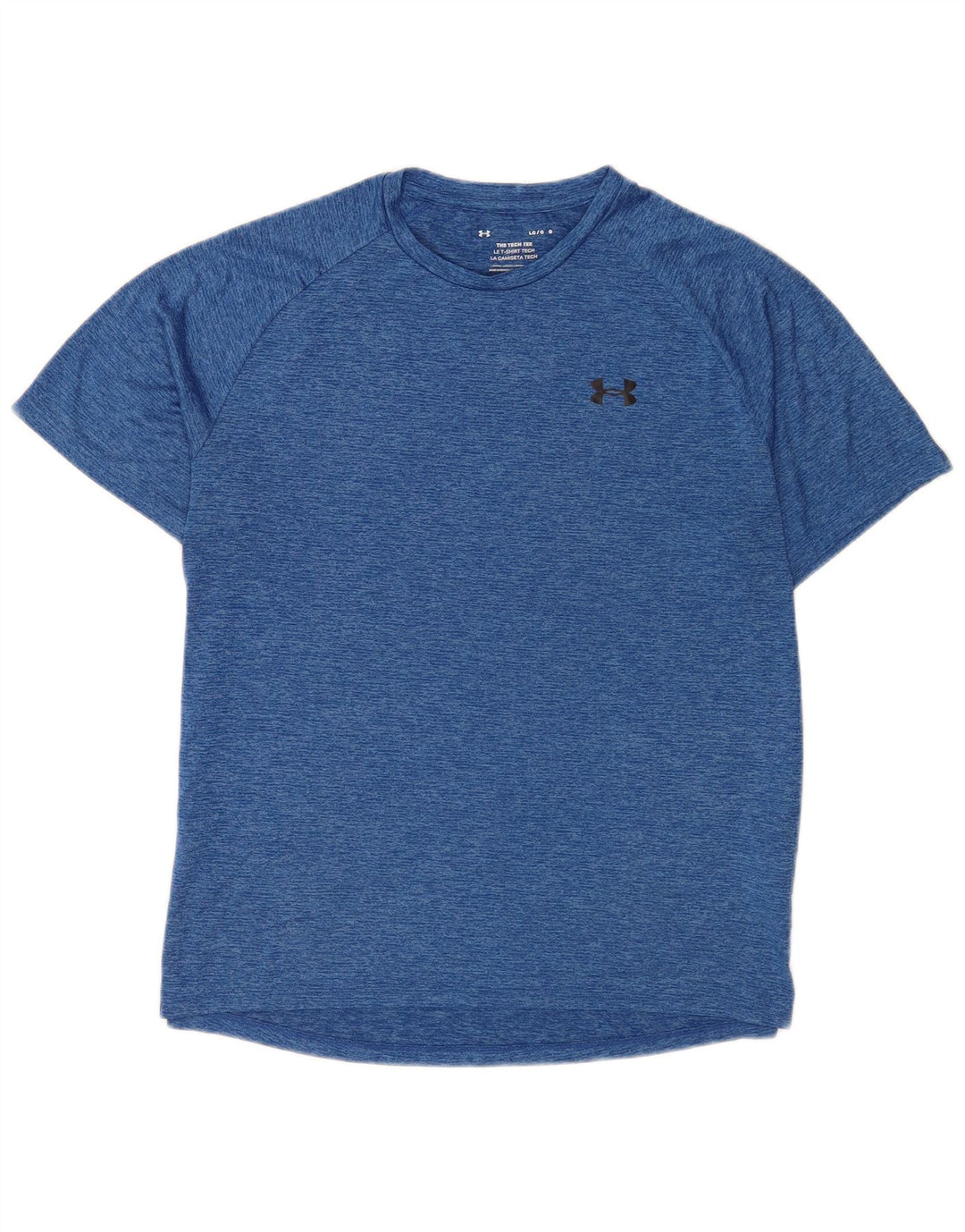 Under Armour Męski T-shirt Top, duży, niebieski, nakrapiany poliester
