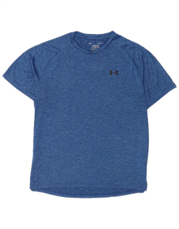 Under Armour Męski T-shirt Top, duży, niebieski, nakrapiany poliester