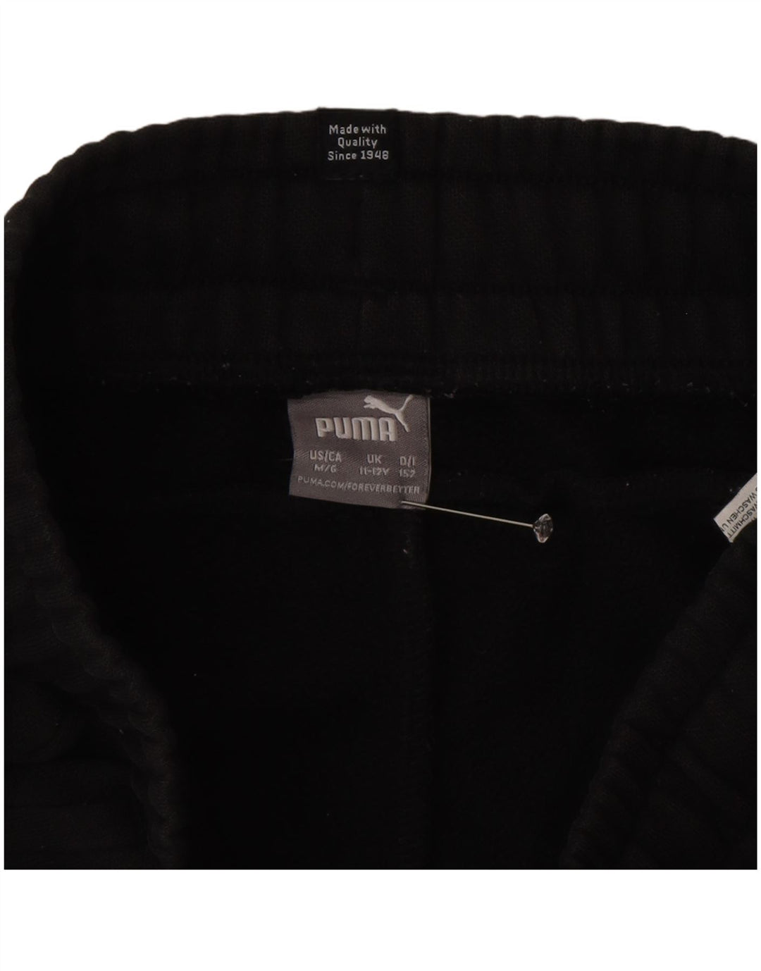 Chłopięce spodnie dresowe Puma Joggers 11-12 lat, czarna bawełna