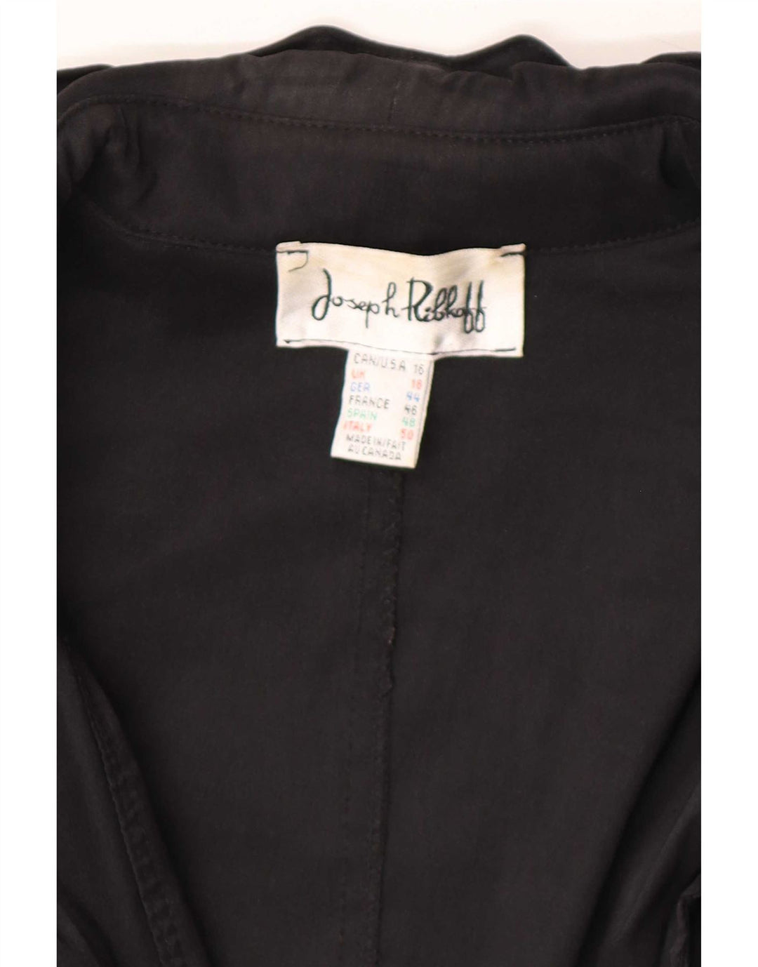 Płaszcz damski Joseph Ribkoff UK 18 XL, czarny poliester