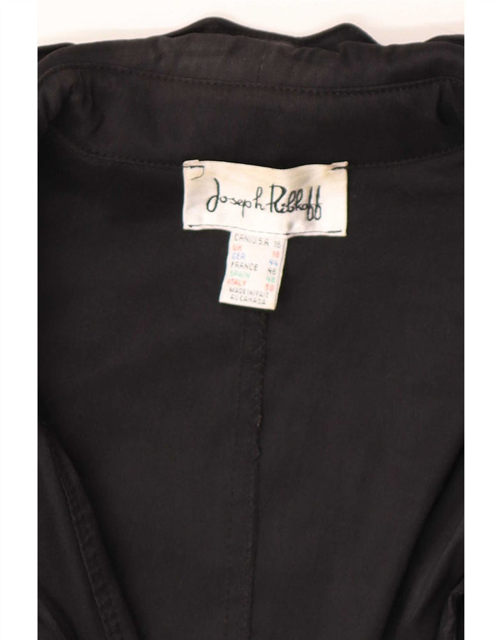 Płaszcz damski Joseph Ribkoff UK 18 XL, czarny poliester