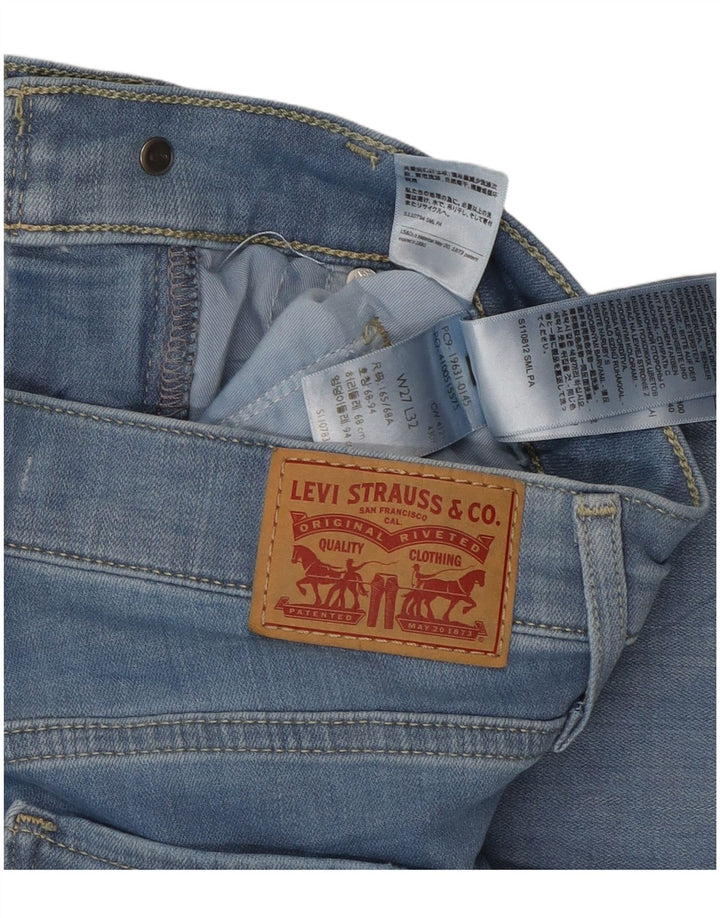 Damskie dżinsy Levi's 314 Shaping Straight W27 L32 Niebieska bawełna