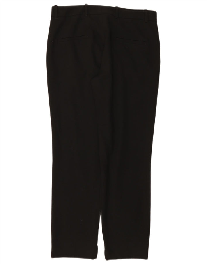 Damskie proste spodnie chino ZARA małe W26 L26 czarny poliester