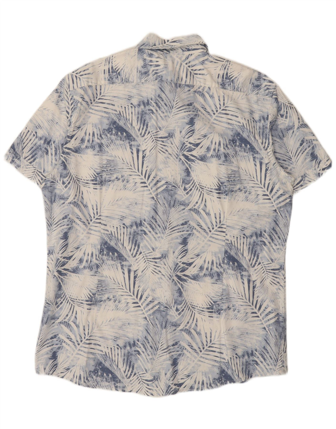 Koszula męska z krótkim rękawem Celio 2XL, niebieska, bawełniana w kwiaty