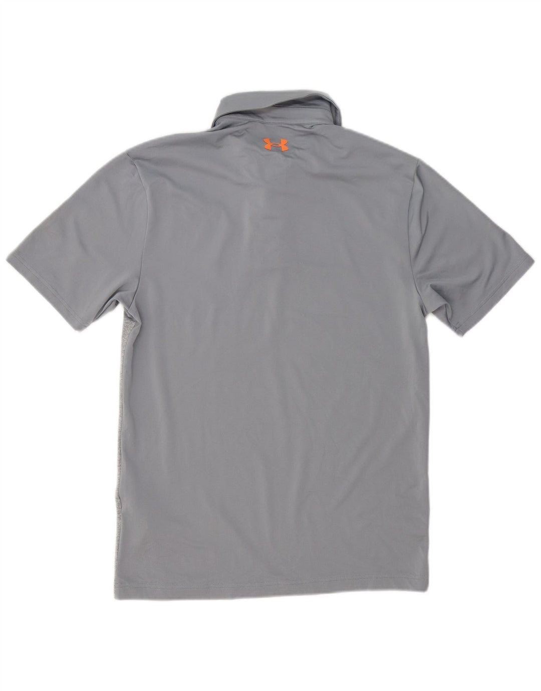 Męska koszulka polo Under Armour, mała, szara, z blokami kolorów, poliester
