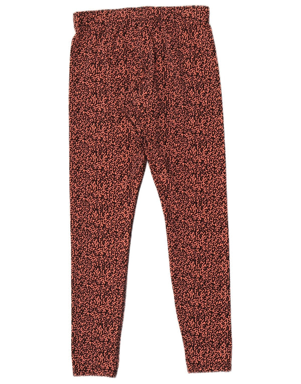 Legginsy damskie Nike UK 12, średni różowy, bawełniany nadruk zwierzęcy
