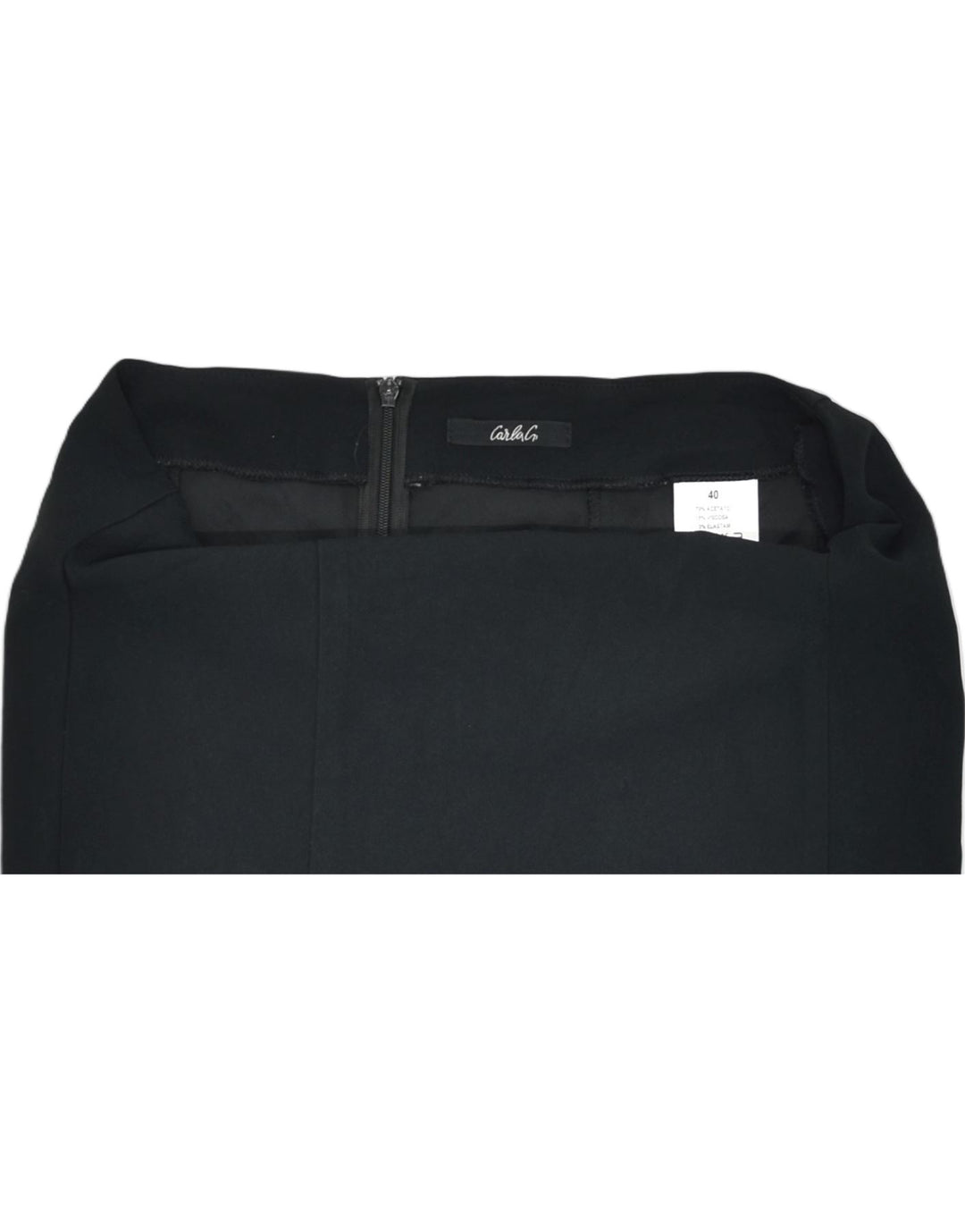 VINTAGE Womens Straight Skirt IT 40 Small W30 Black Acetate | Vintage | Thrift | Second-Hand | Used Clothing | Messina Hembry 