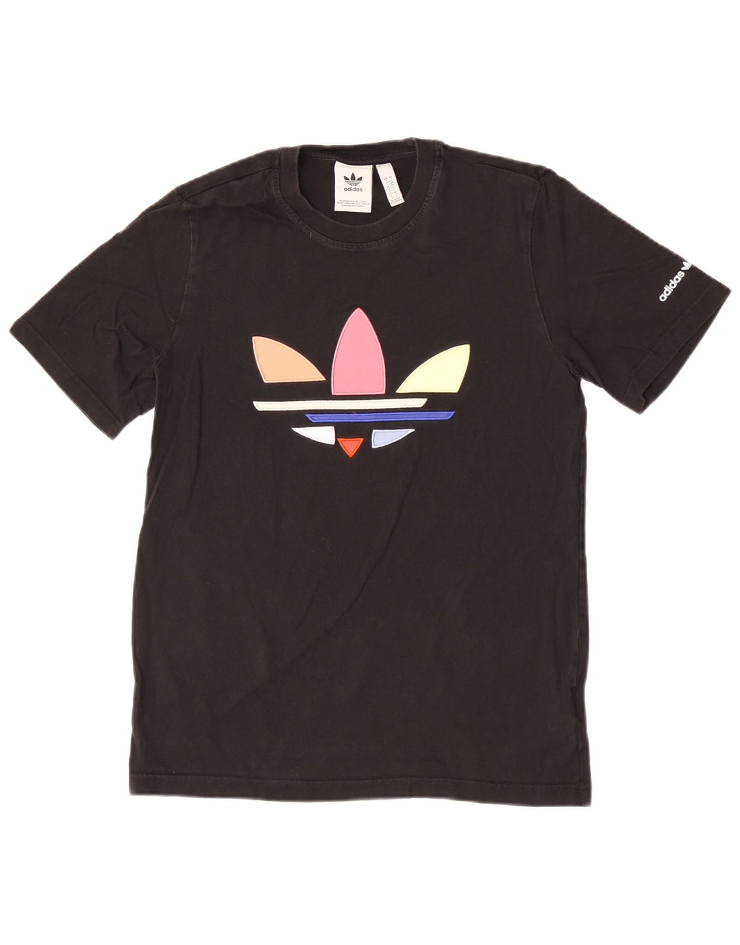 Męska koszulka z grafiką Adidas, mała, czarna, bawełniana