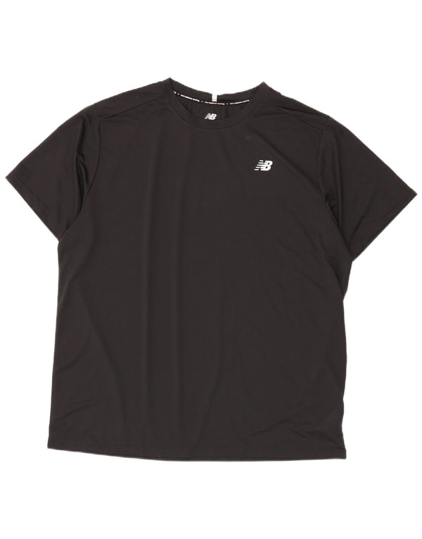 Koszulka męska New Balance Top 2XL Czarny poliester