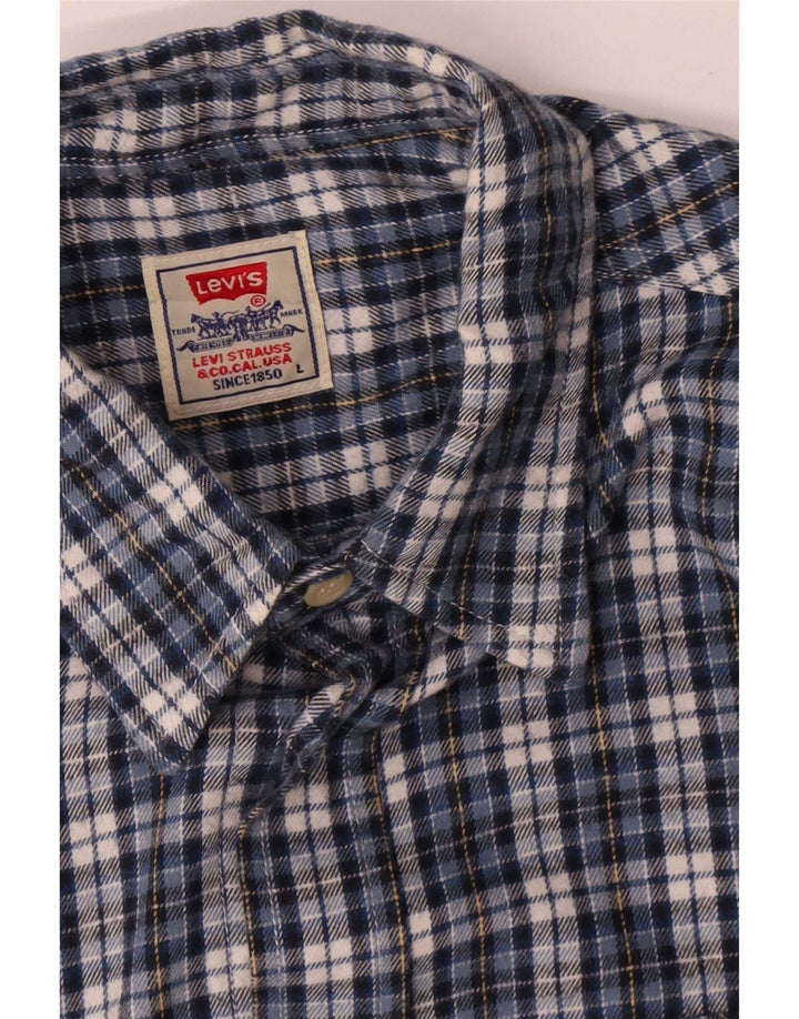 Męska koszula flanelowa Levi's w dużą niebieską kratkę