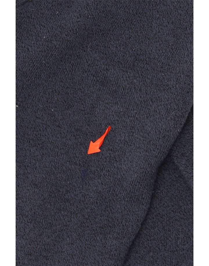 Męski sweter z zamkiem błyskawicznym Weird Fish, 2XL, granatowy, poliester