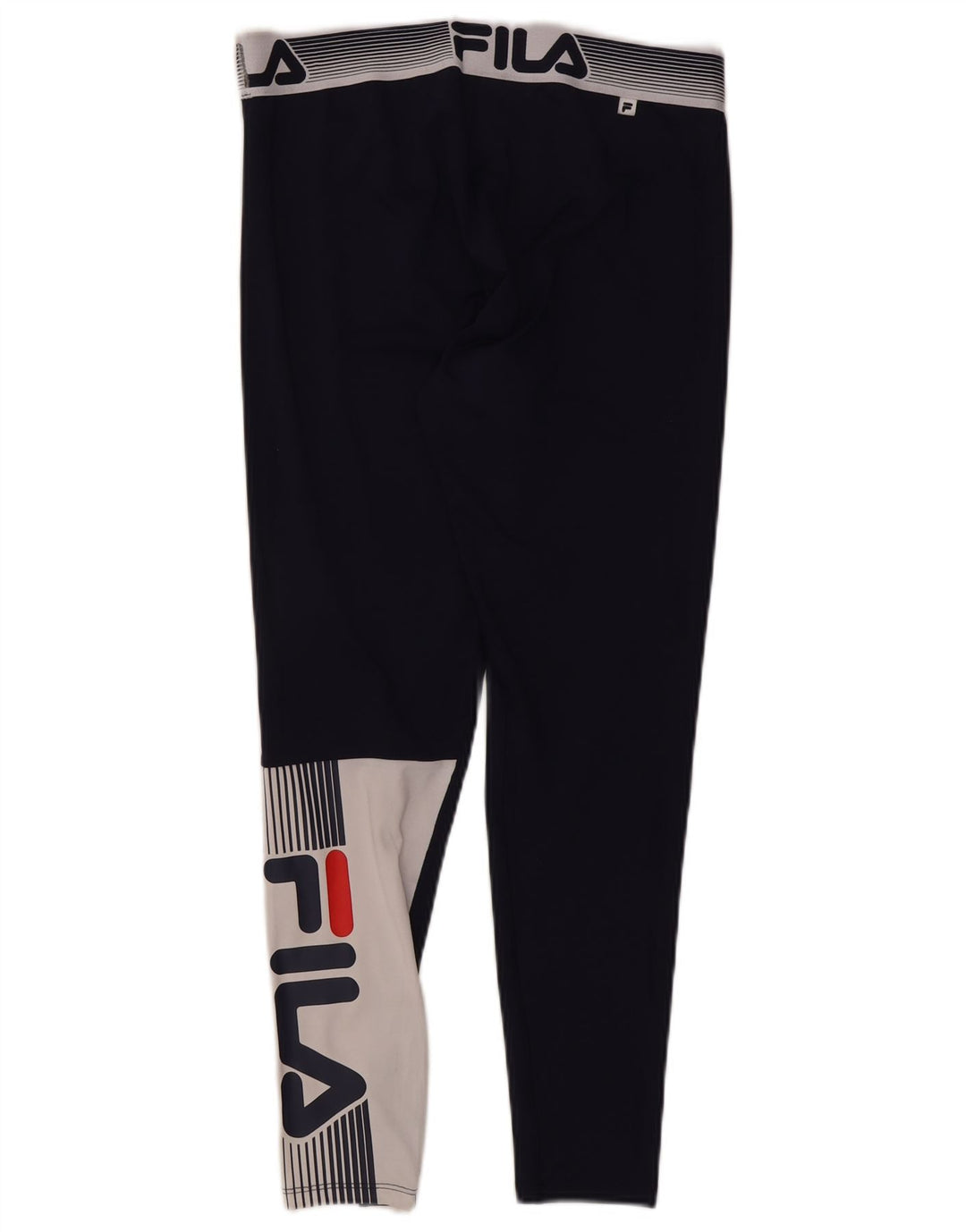 Damskie legginsy Fila Graphic UK 14 Średni granatowy poliester z blokami kolorów