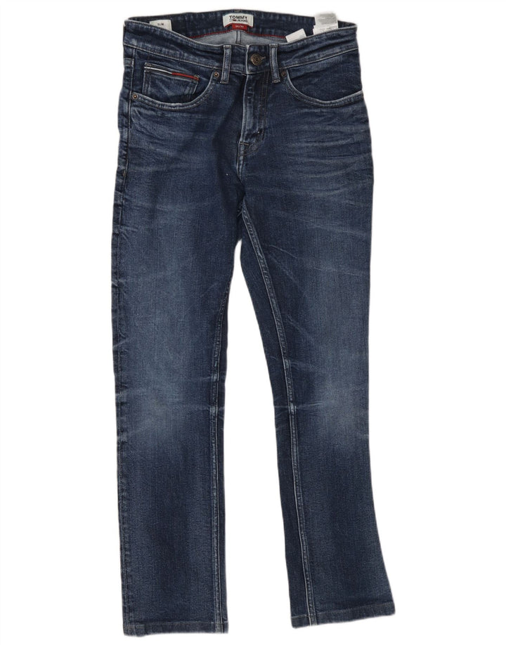 Męskie jeansy slim fit Tommy Hilfiger W30 L32 Niebieskie bawełniane