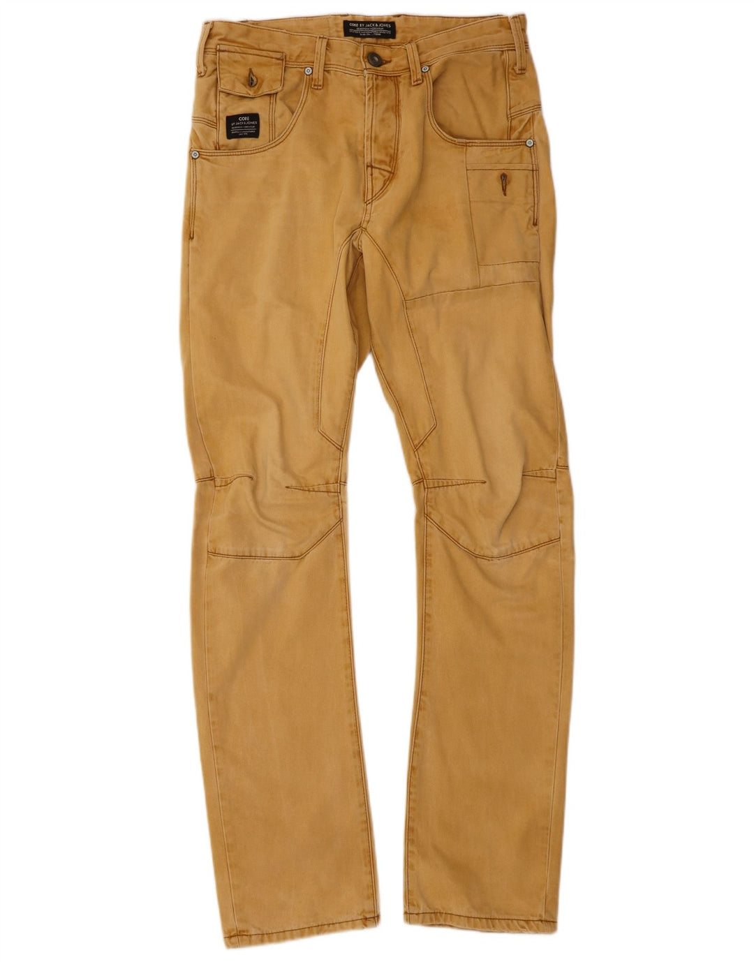 Męskie proste spodnie JACK & JONES Stan Anti Fit W29 L32 beżowe