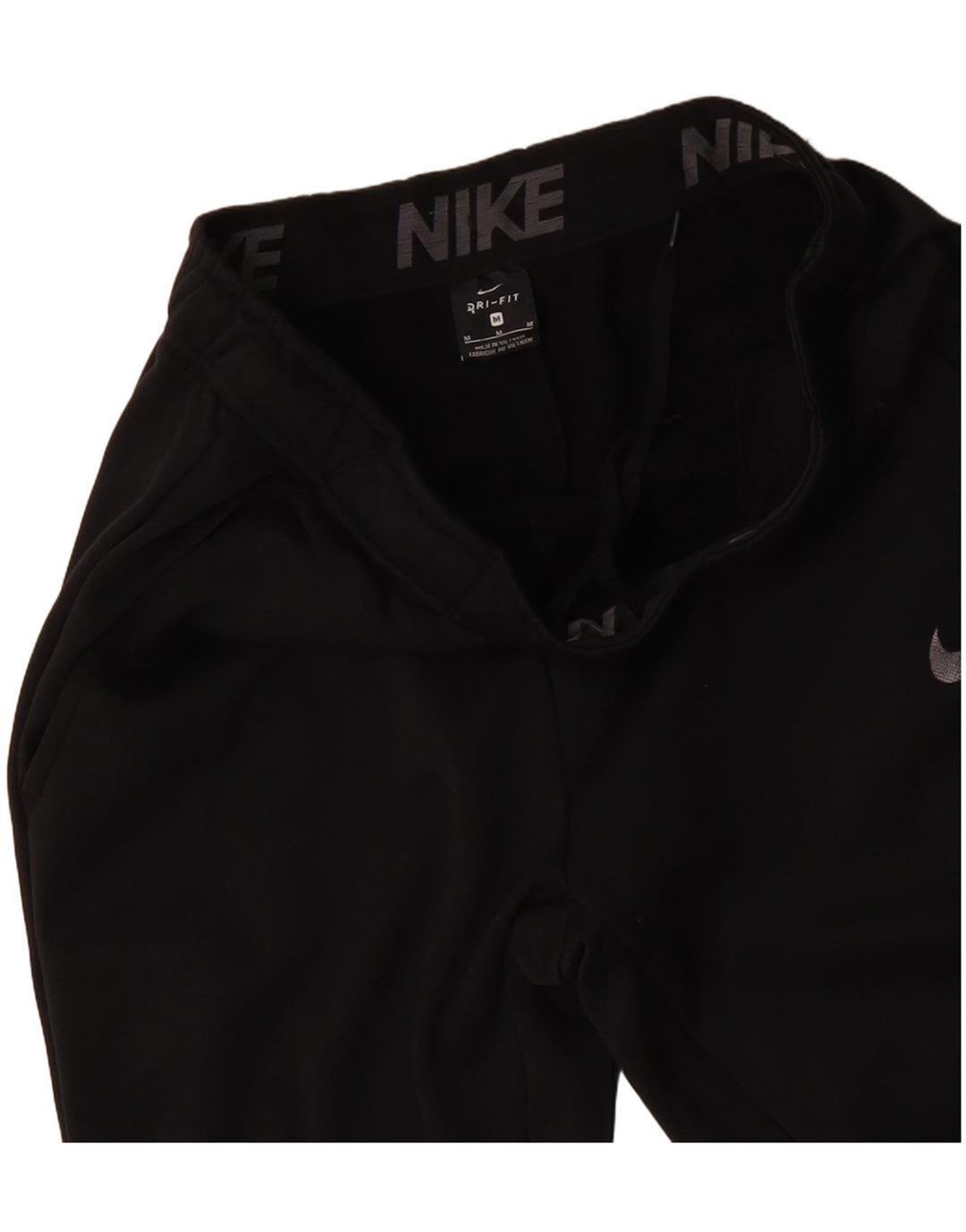 Męskie spodnie dresowe NIKE Dri Fit Joggery, średni czarny poliester