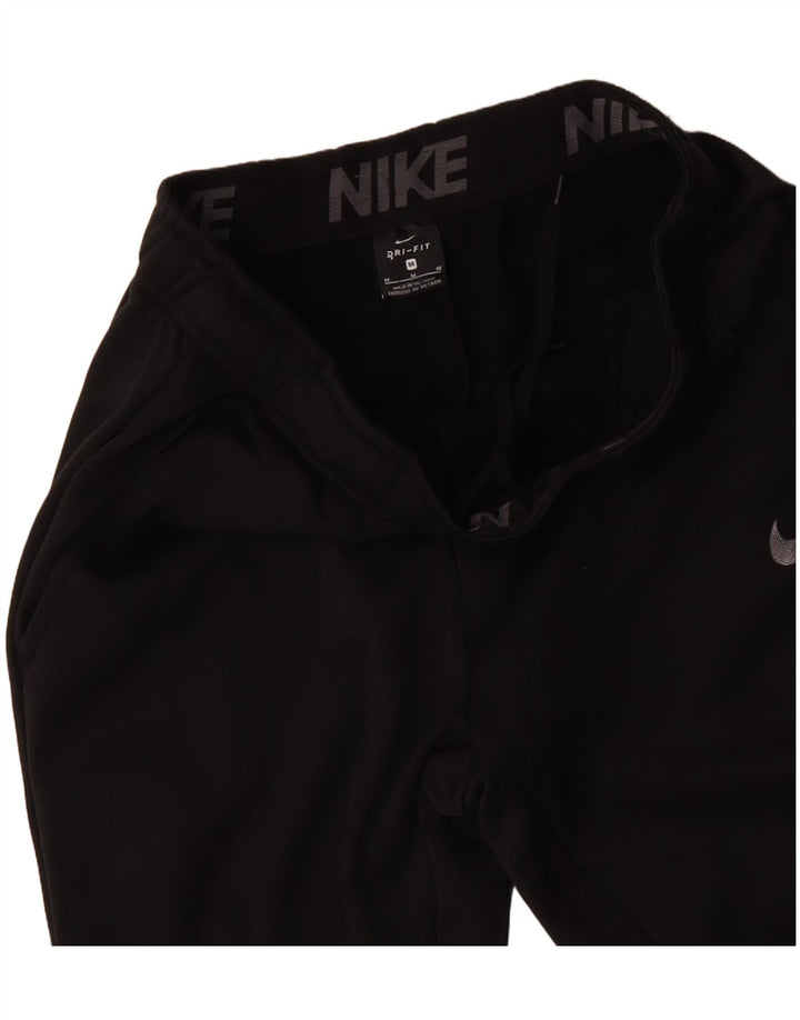 Męskie spodnie dresowe NIKE Dri Fit Joggery, średni czarny poliester