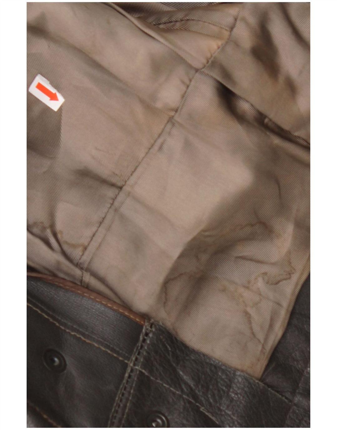 Damska kurtka skórzana VINTAGE UK 14, średnia czarna