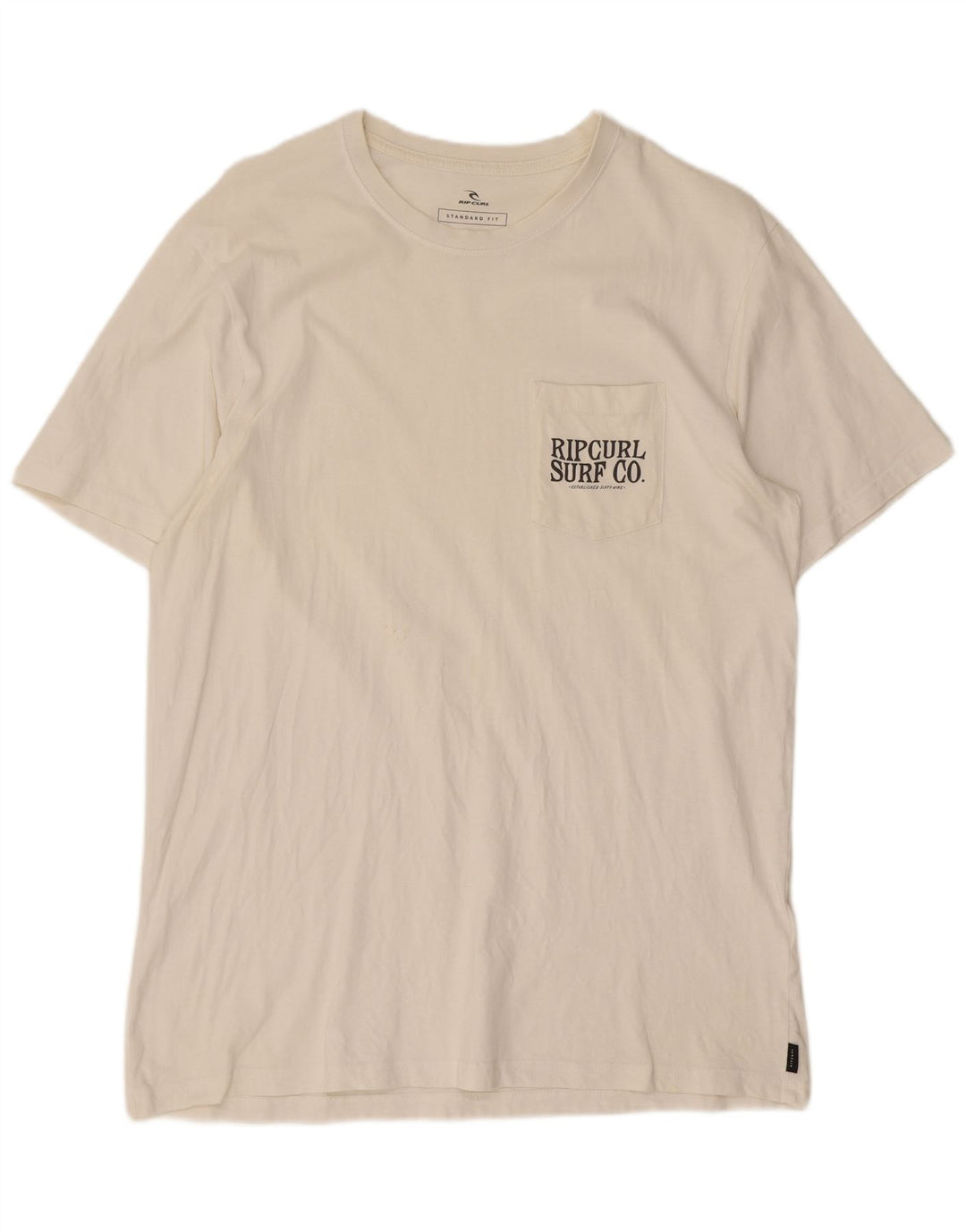Męski T-shirt z grafiką Rip Curl o standardowym kroju, duży, biały