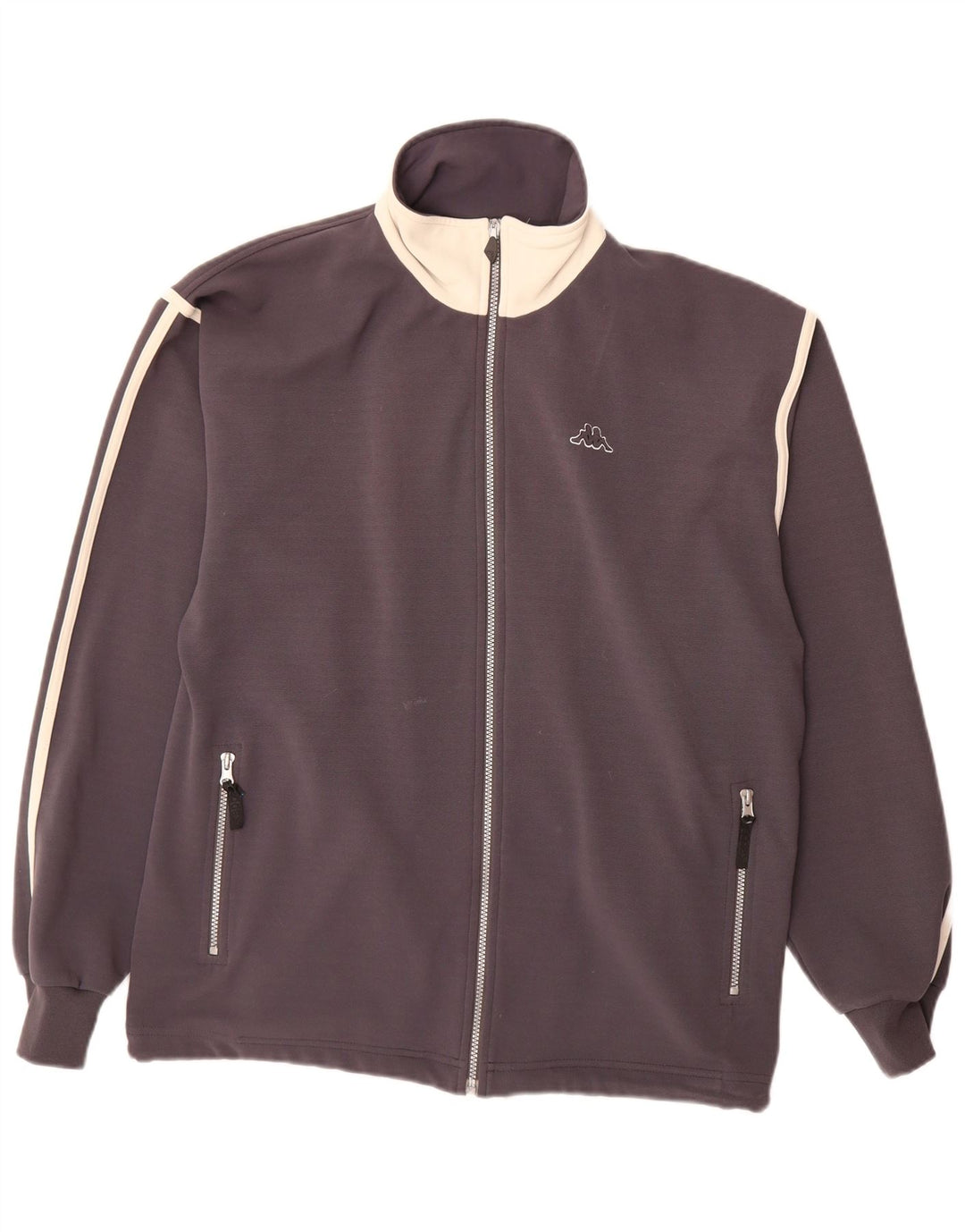 Męska kurtka dresowa KAPPA, duża, szary poliester