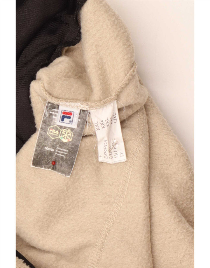 Męska kurtka polarowa Fila UK 44 2XL Beżowy poliester