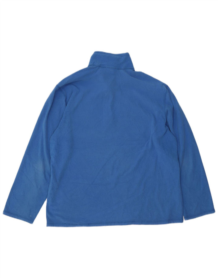 Męski sweter polarowy THE NORTH FACE XL, niebieski, poliestrowy, zapinany na zamek