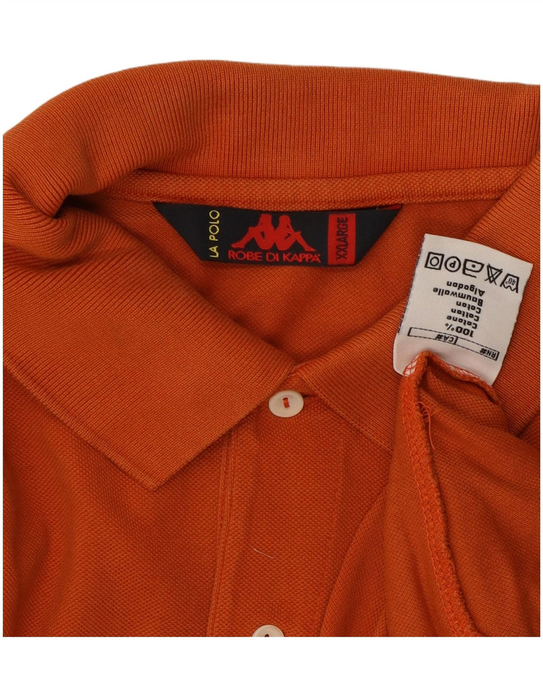 Męska koszulka polo KAPPA 2XL Pomarańczowa, bawełniana