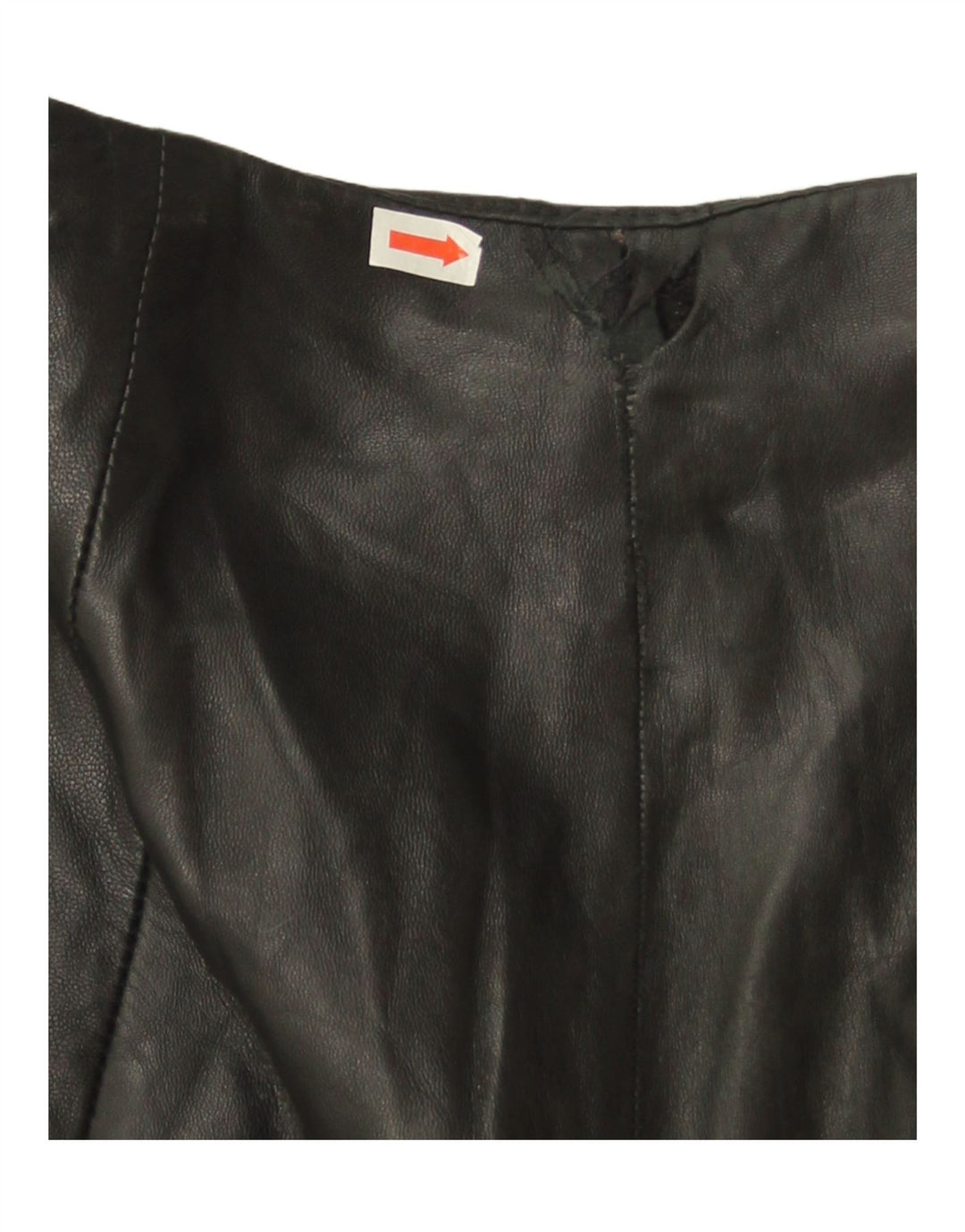 Damskie spodnie skórzane Mango EU 36 Small W24 L27 Czarna skóra
