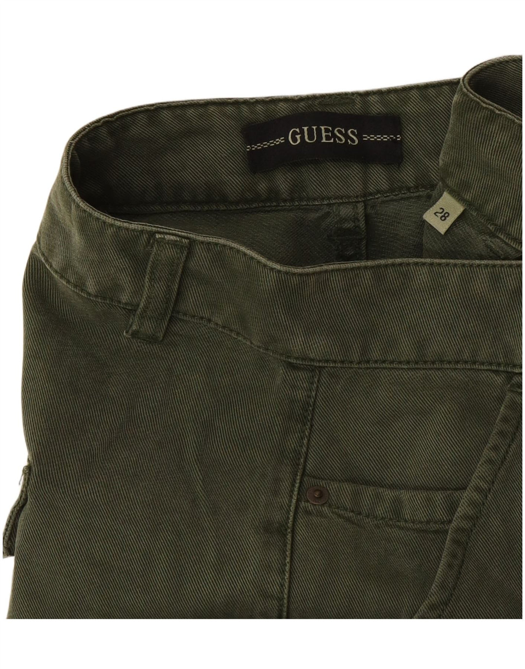 Spodnie damskie Guess Joggers Cargo W28 L29 Zielone