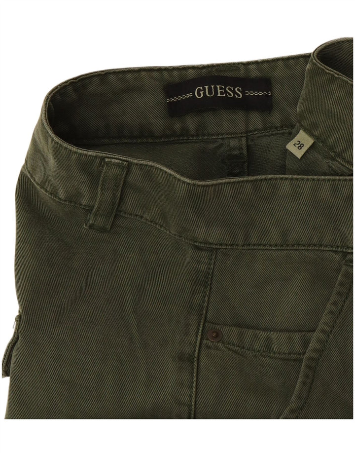 Spodnie damskie Guess Joggers Cargo W28 L29 Zielone