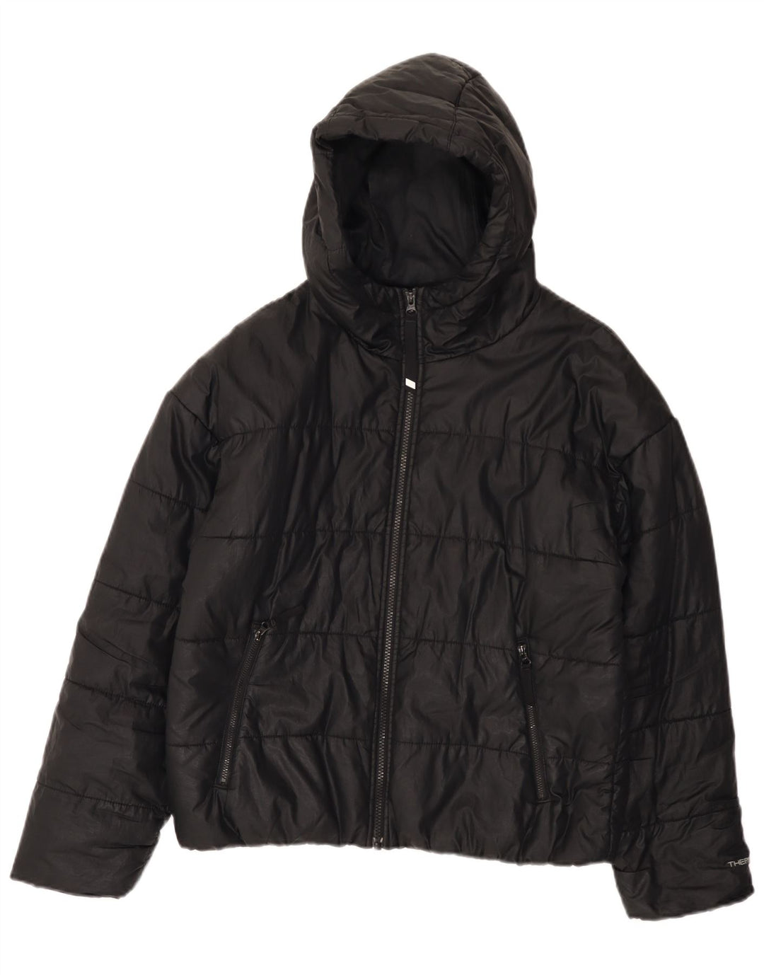 Damska kurtka oversize Nike Therma-Fit UK 10, mała, czarna, poliestrowa