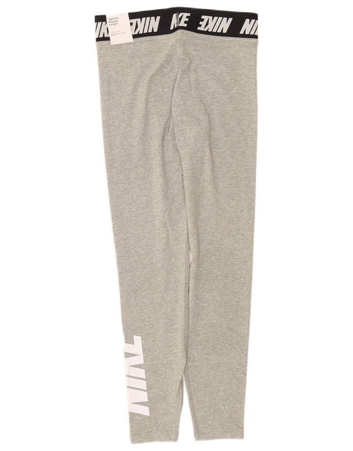 Damskie legginsy Nike Tight Fit Graphic UK 12 w kolorze średnioszarym